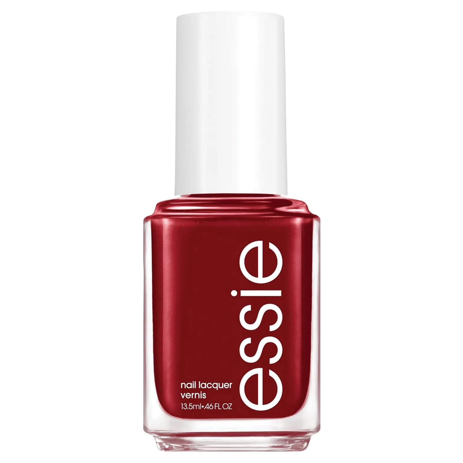 Essie nail polish bottle showing branding and product design