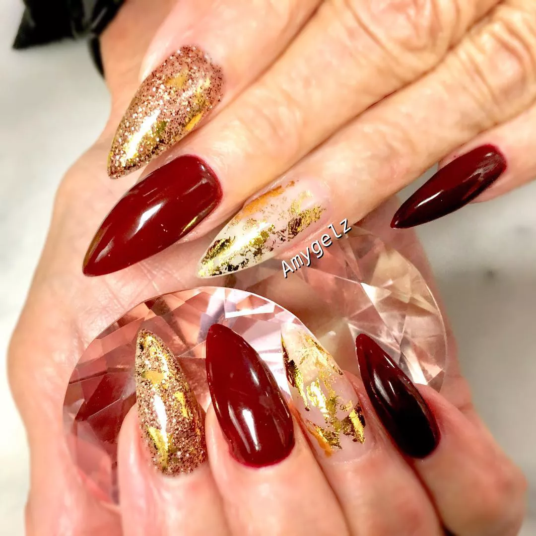 Shimmer Set Thanksgiving Nail Designs