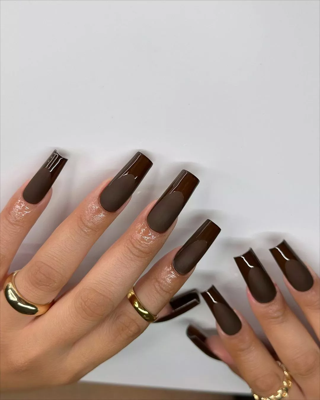 Chocolate Nail Thanksgiving Nail Designs