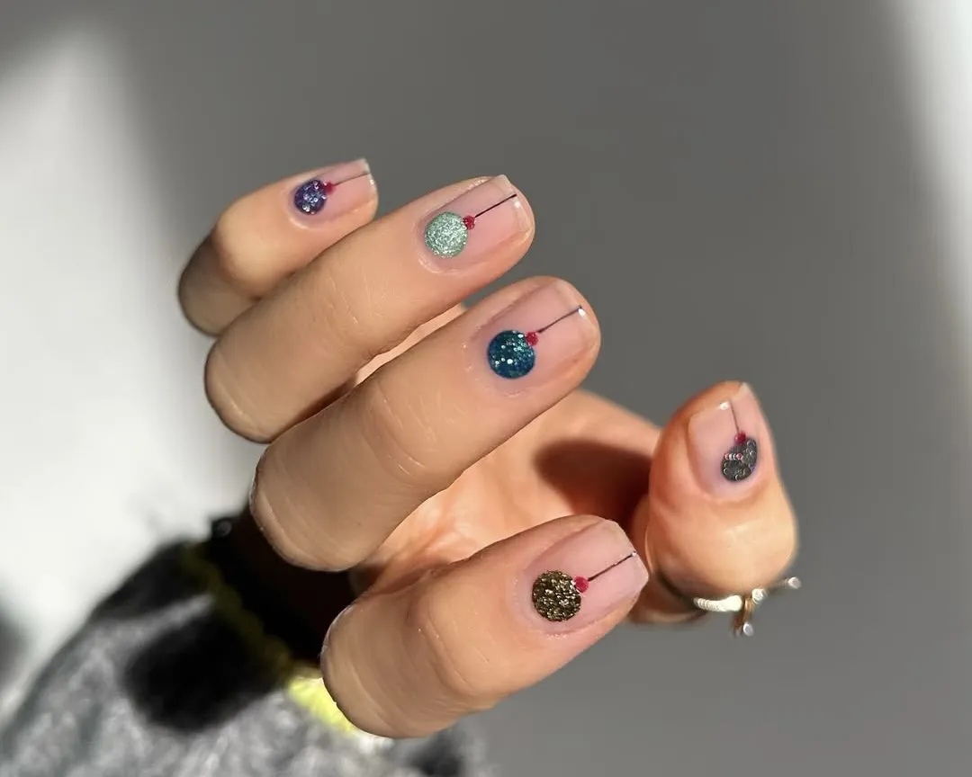 Christmas ornament nails.