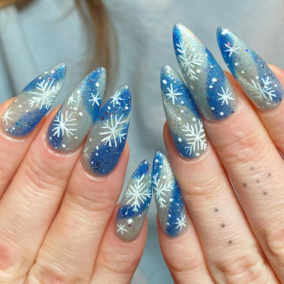 Snow Queen Winter Nails