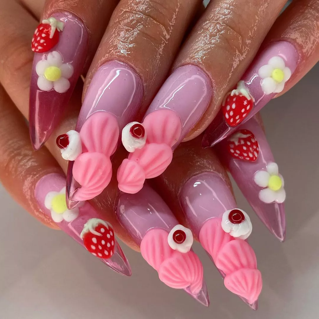 3d Nail Art Time for Dessert