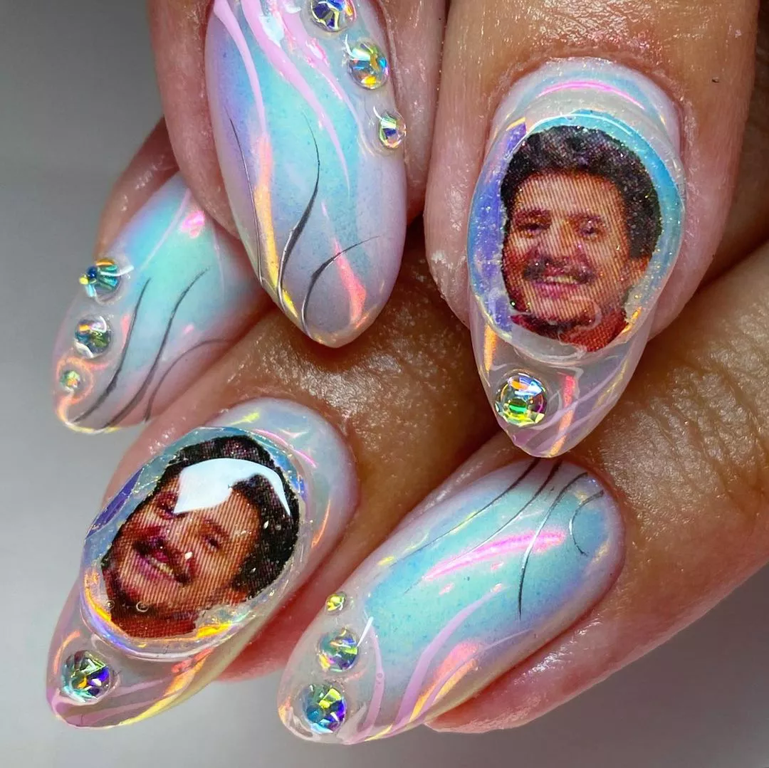 3d Nail Art Pedro Pascal Fan Club