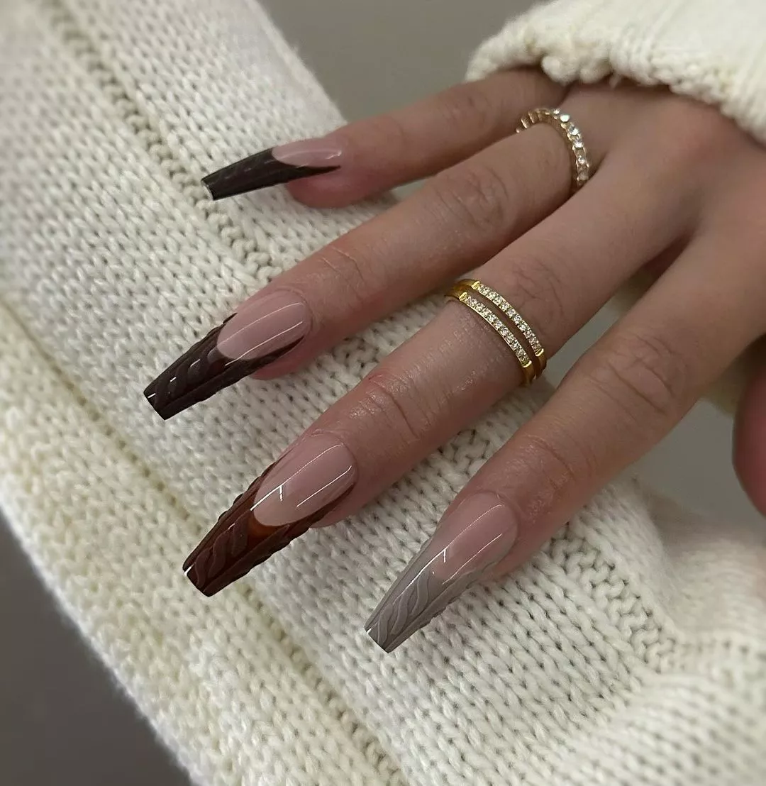 Sweater Weather Thanksgiving Nails