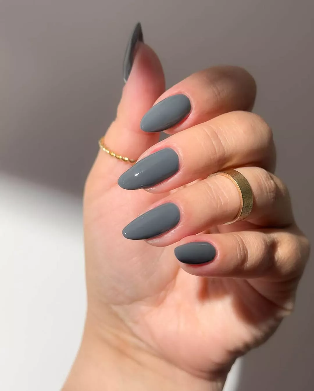 Cool grey nails