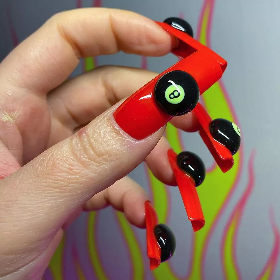 3d Nail Art Signs Point to Yes