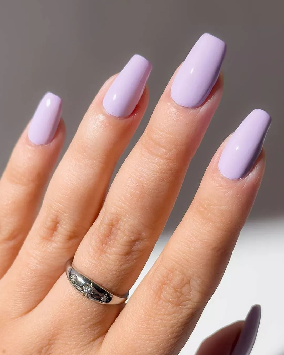 Sagittarius Nails Lavender Haze
