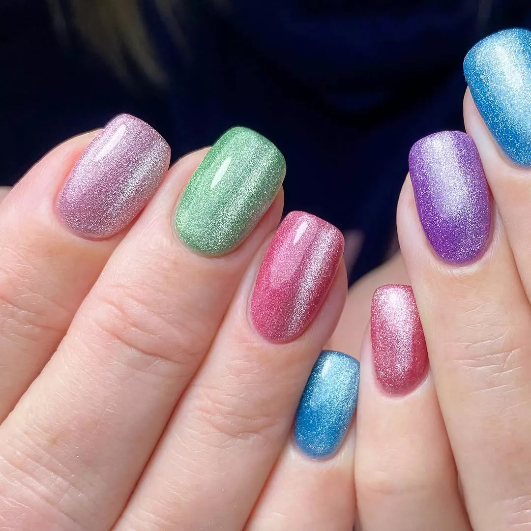 Gum Drops Short Winter Nails