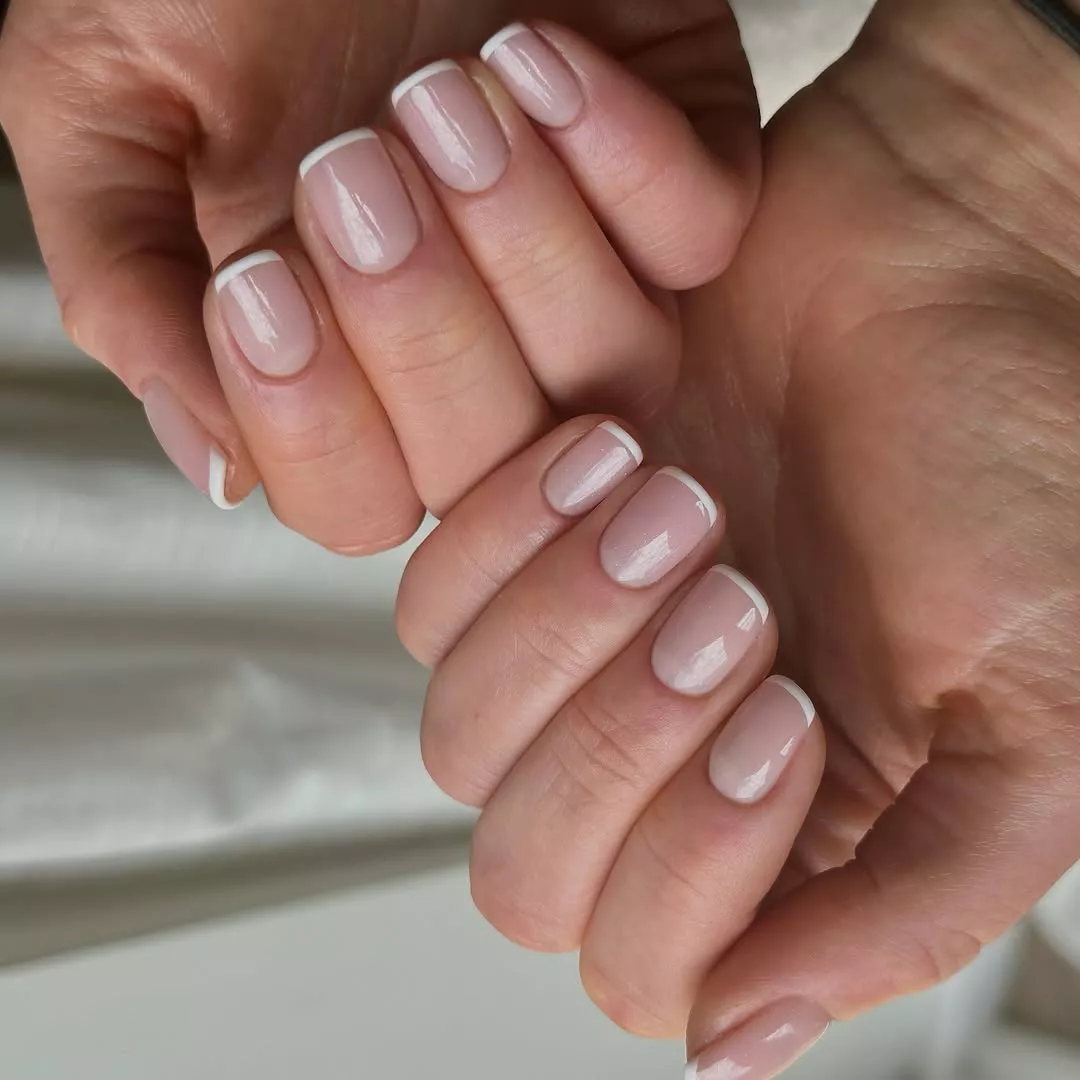 Micro French New Years Eve Nails