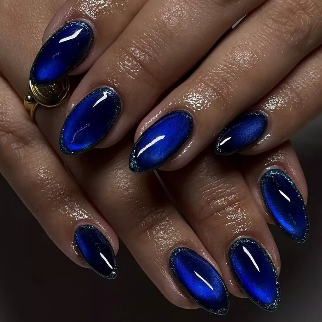 Sapphire New Years Eve Nails