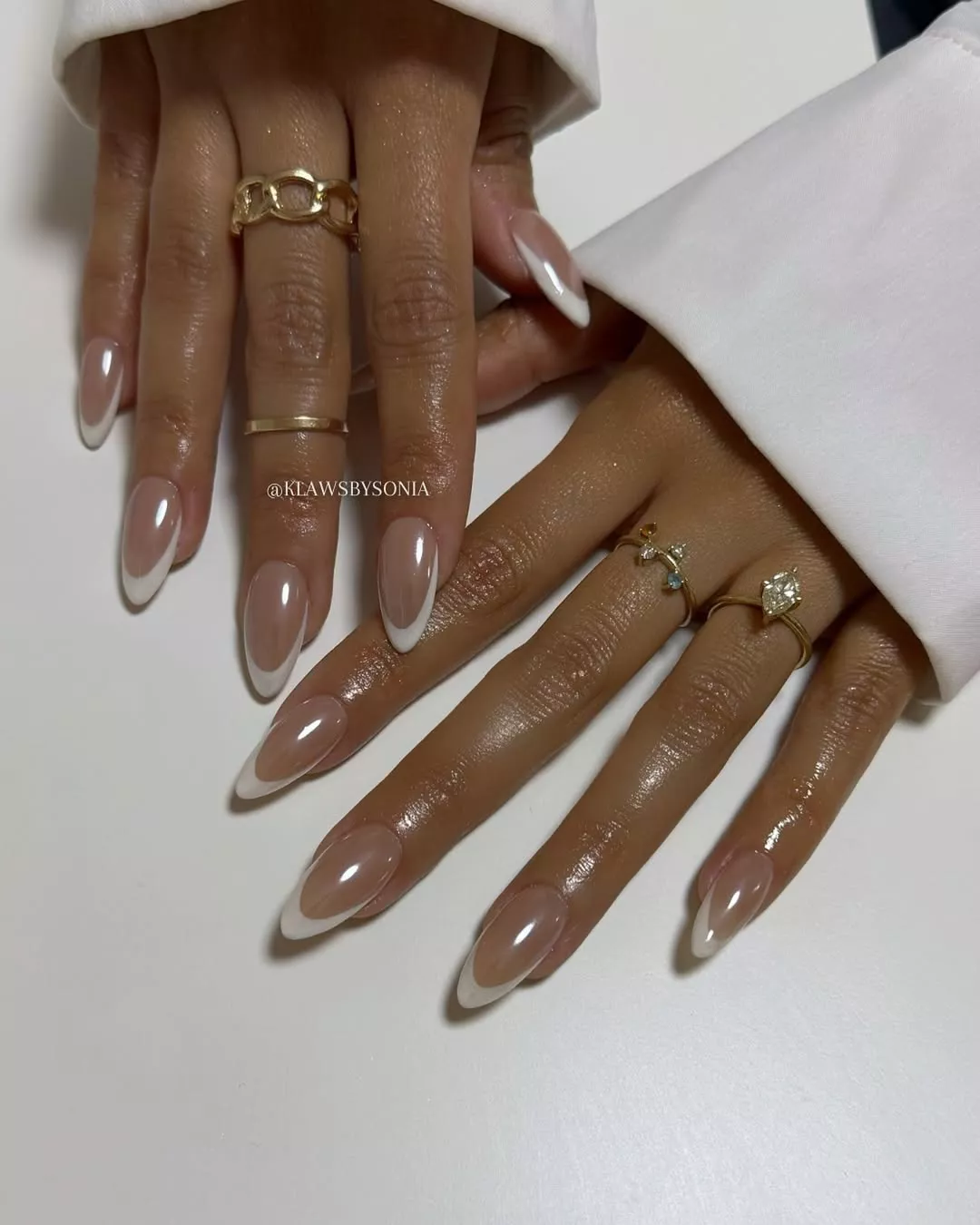 Glazed French tips