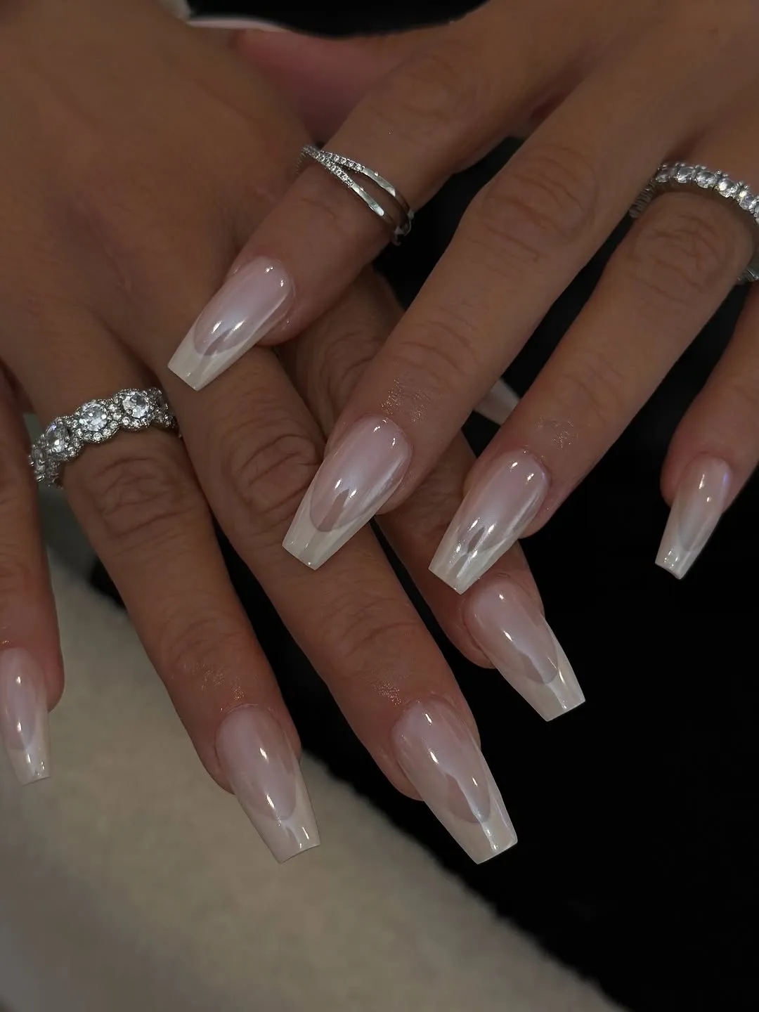 Chrome French tips