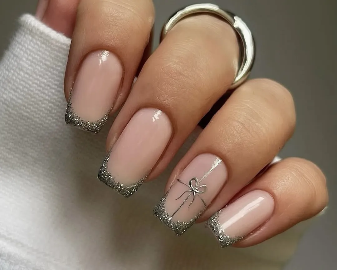 15 Simple Christmas Nail Designs to DIY, from Glitter Tips to Gingerbread Swirls