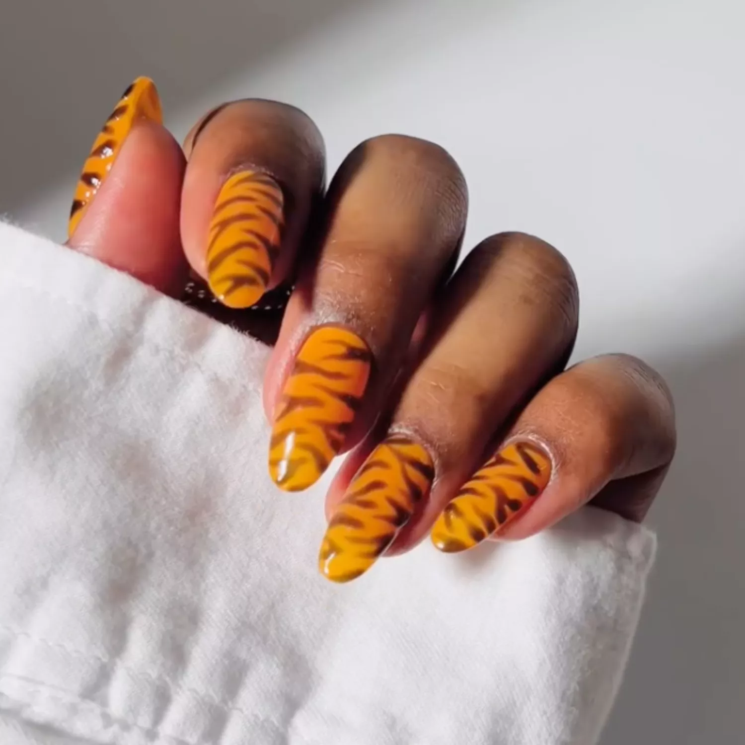 Tiger Nails - InStyle January Nails