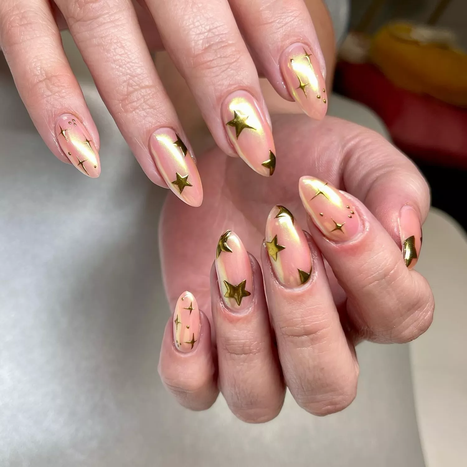 gold nails you're a star