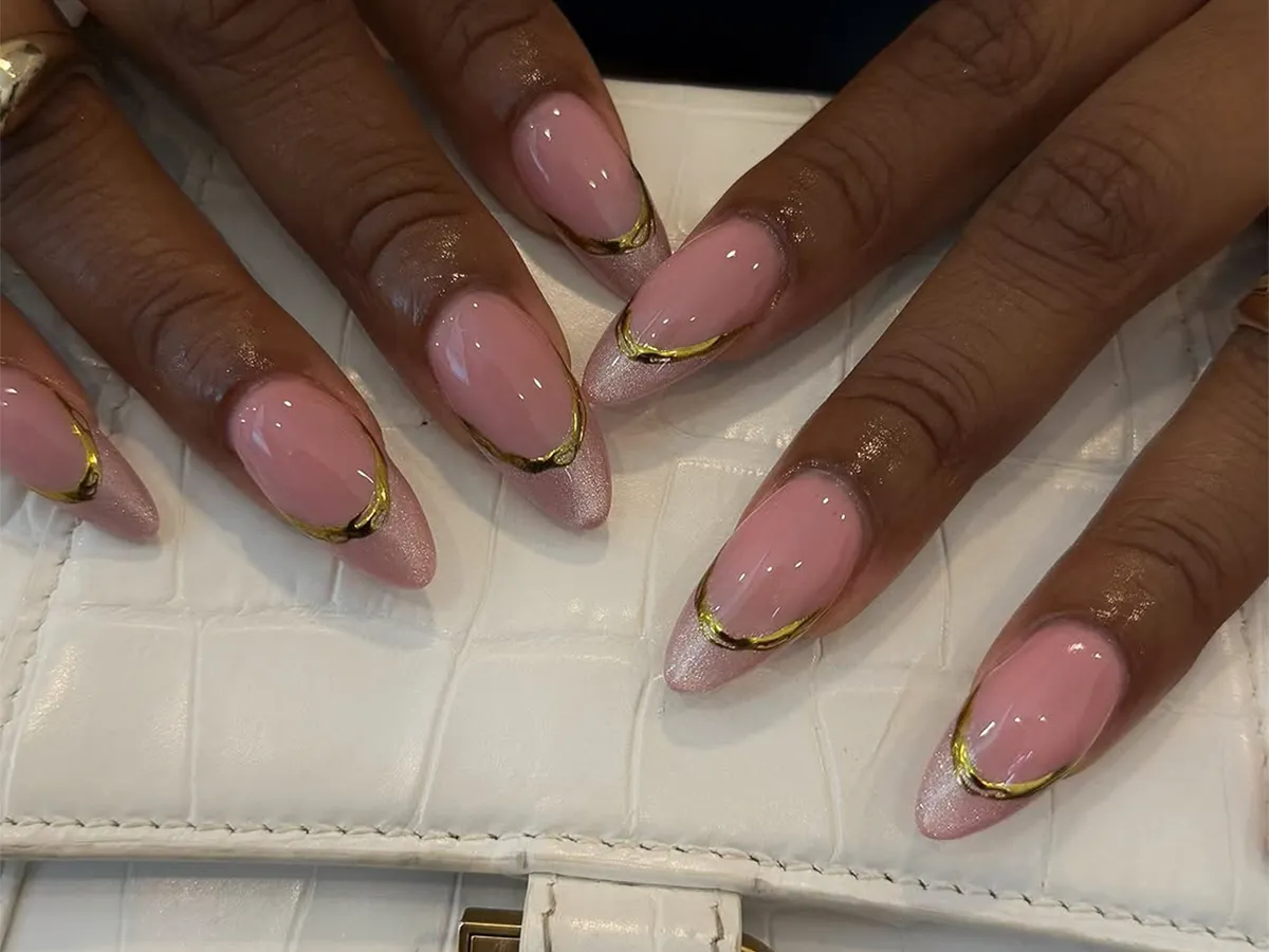 23 Almond French Tip Nail Designs, From Lavender Ombrés to Glossy Nudes