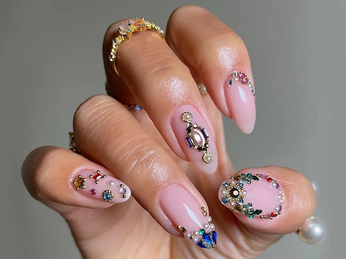 31 Gem Nail Looks to Inspire Chic and Sparkly New Year’s Eve Manicure