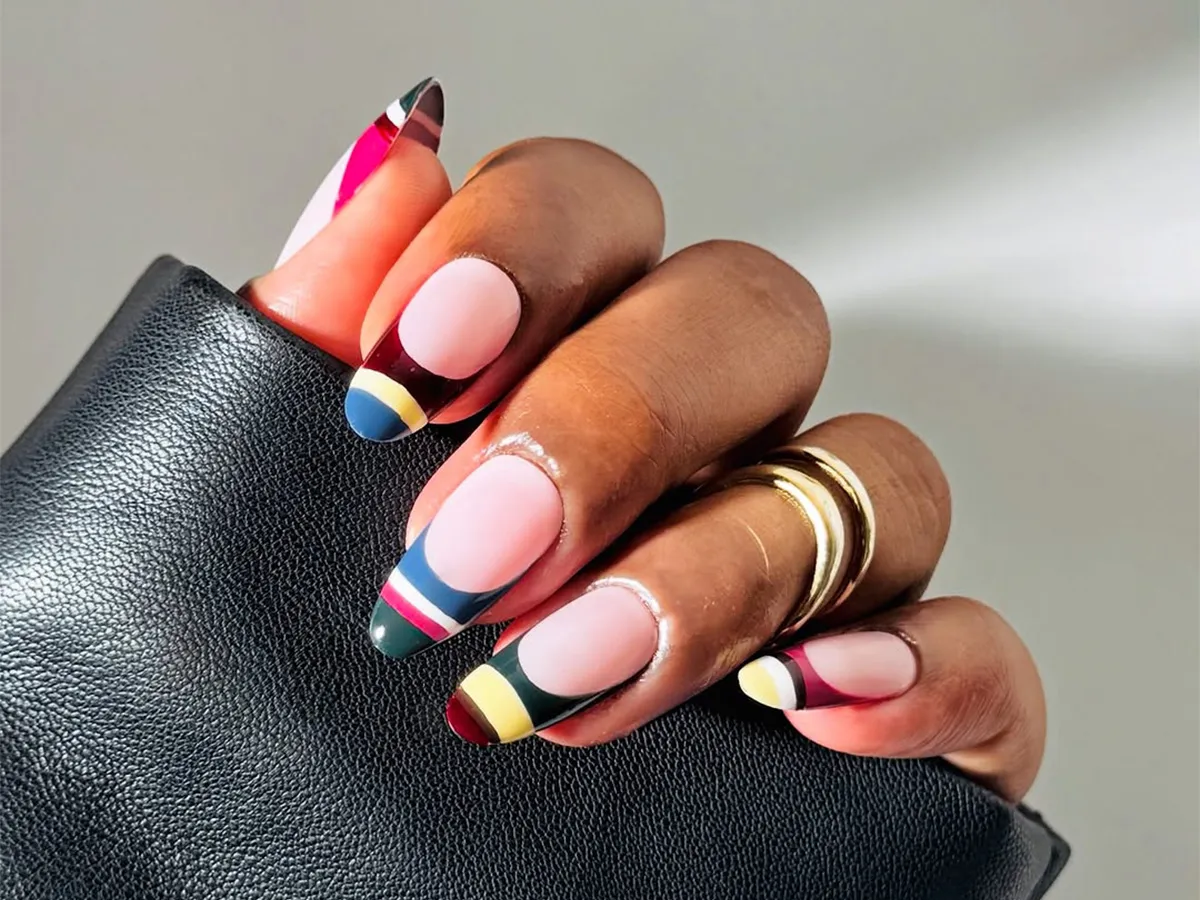 20 French Manicure Ideas for January, From Frosty Pastels to Metallic Tortoiseshell