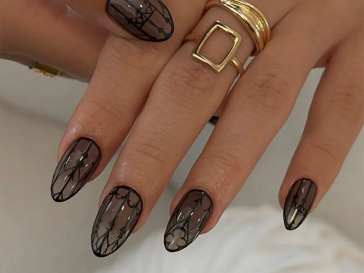 10 Winter Jelly Nail Ideas, From Sheer Animal Prints to Milky Blue Manicures