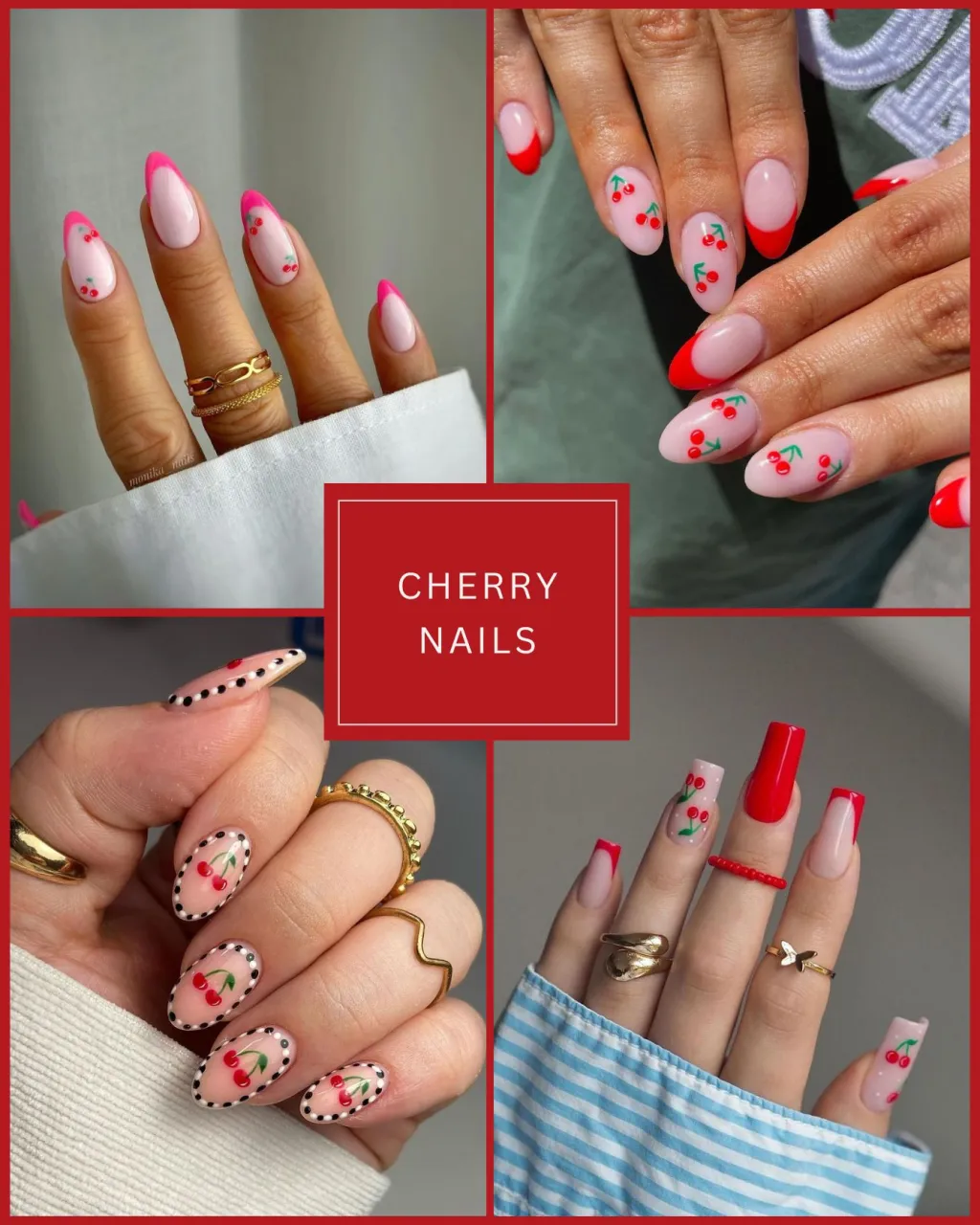 18 Cherry Nails Ideas We’re Obsessing Over + Easy Tutorial