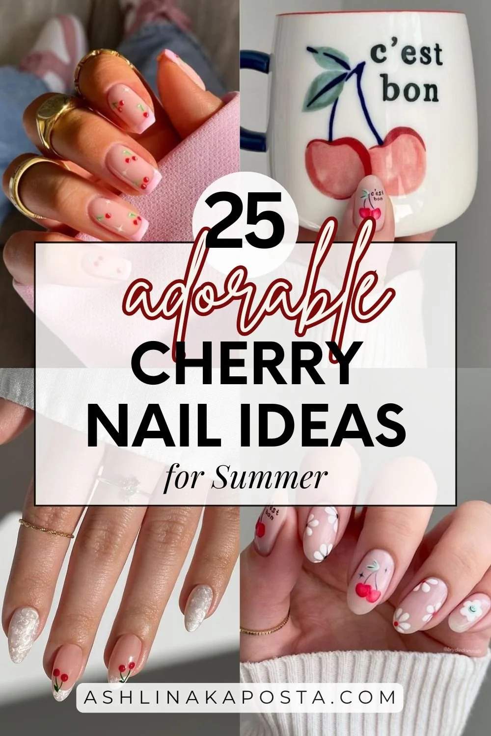 25+ Sweet Cherry Nail Ideas for Summer 2026