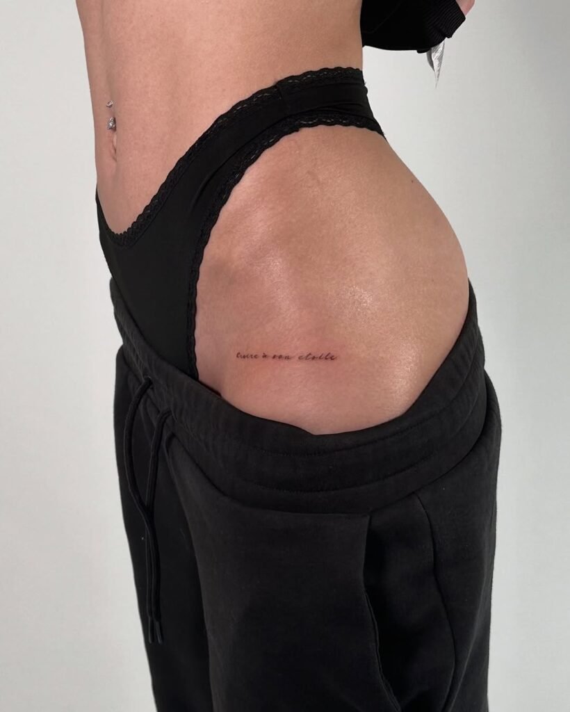 dainty girly tattoos casual flirt