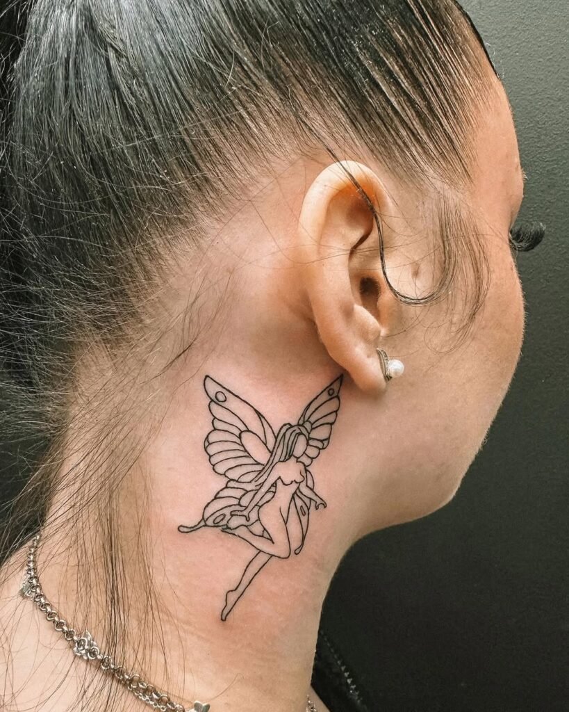 feminine hip tattoos unique fairy wings