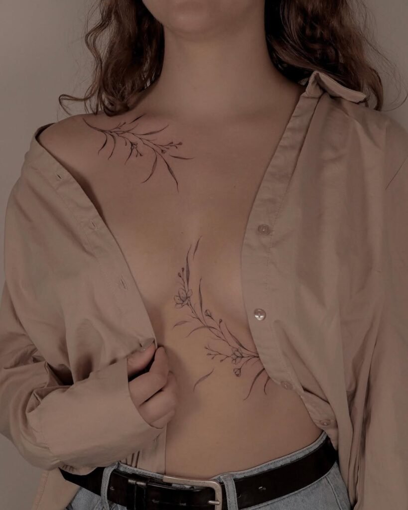 goddess tattoos floral whisper