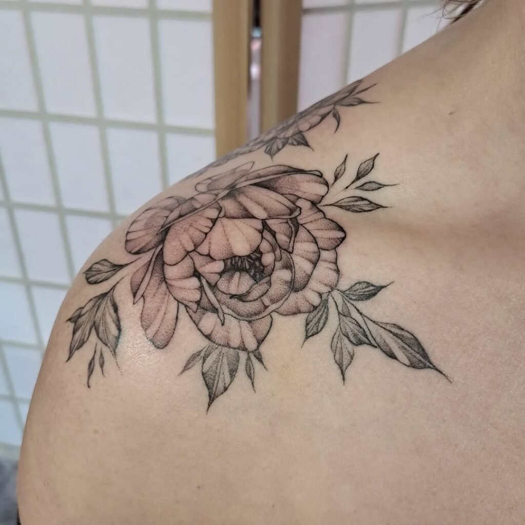 dainty feminine tattoos wild rose