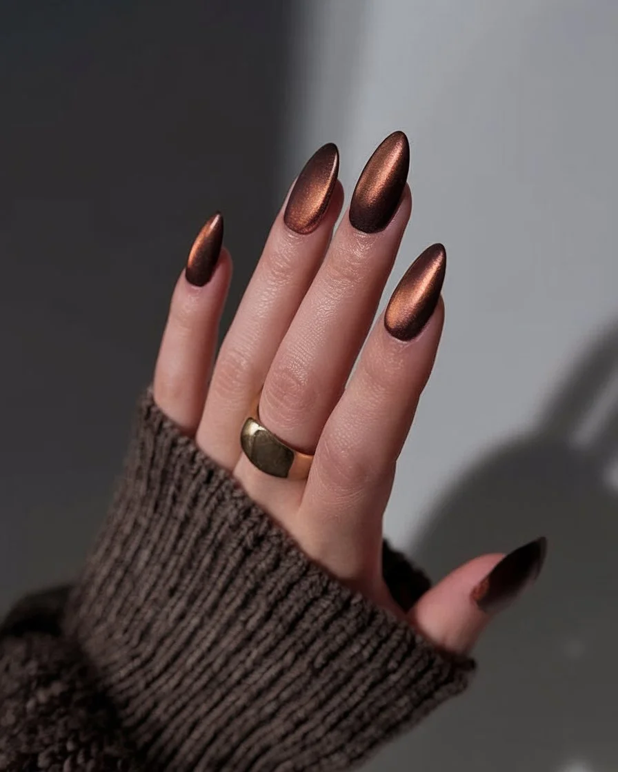 22 Fall Cat Eye Nails 2025 That Add Glamour to Your Autumn Look
