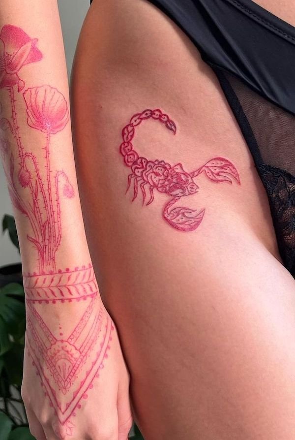 Scorpio red ink by @ggmtats