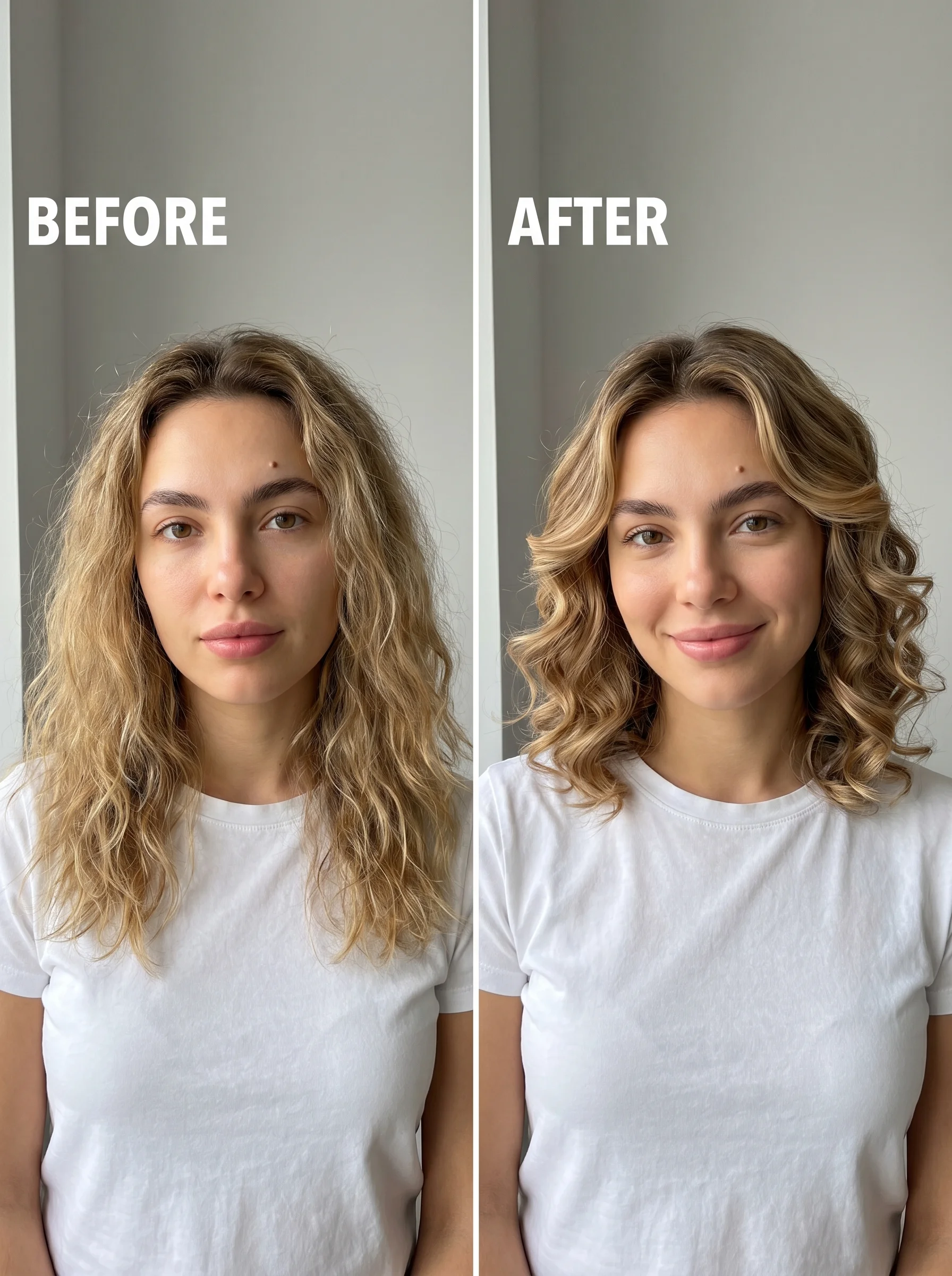 A chic 'Scandi-Blonde' face-framing haircut featuring 'Pinch' curls, creating a fresh and bright look for summer 2026. This cute hair style uses an icy blonde toner and flat iron for precise curls.