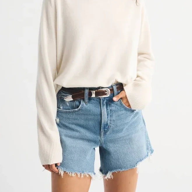Abercrombie & Fitch Women's High Rise Dad Short
