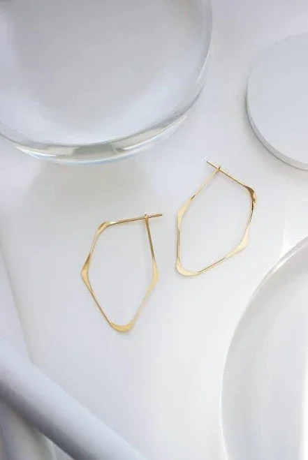 accessory 14K Gold Fill or Sterling Silver Geometric Statement Earrings Etsy - LGreenwaltJewelry $60