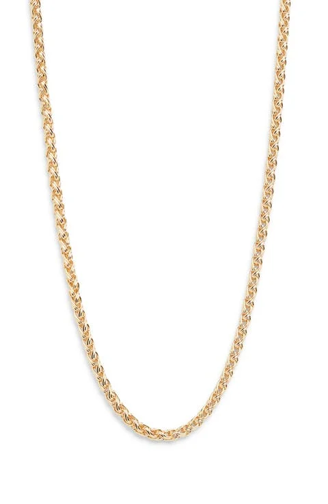 accessory 14K Gold Plated Demi Fine Wheat Chain Necklace Nordstrom $65