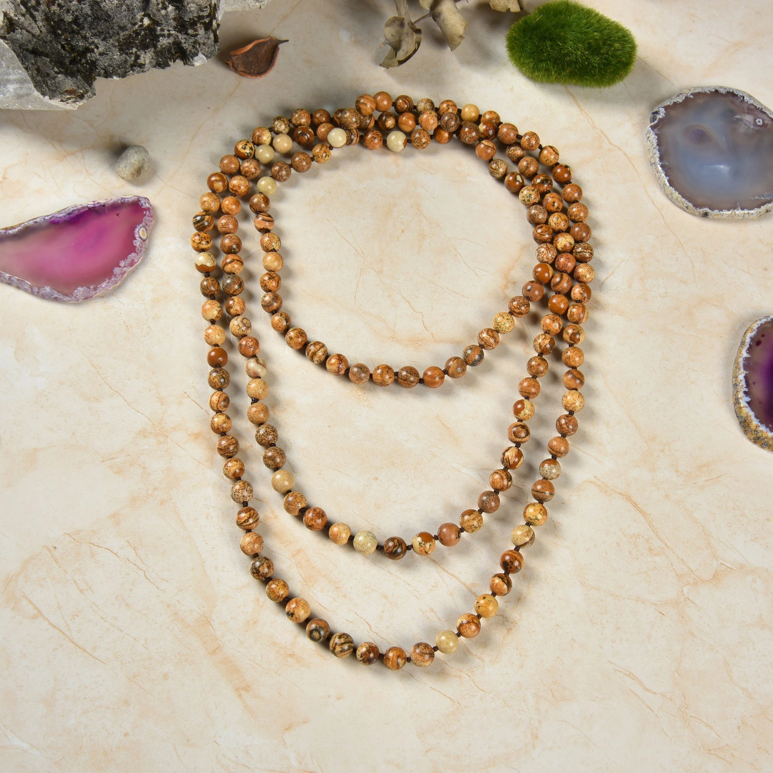 accessory Handmade Earth Tone Beaded Necklace Etsy - Seller $28