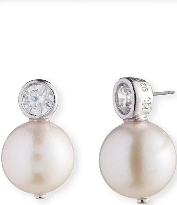 accessory LAUREN Ralph Lauren Women's Pearl Stud Earrings Dillard's $28