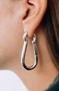 accessory Minimalist Industrial Hoop Carabiner Earrings Etsy - Seller $38.4