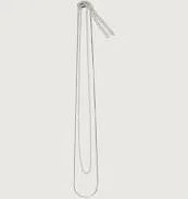 accessory Oak + Fort Minimal Layered Chain Necklace Oak and Fort US $20