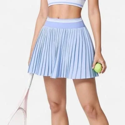 Anna-Kaci Women's Pleated Tennis Skirt with Built-in Shorts and Side Pocket