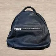 bag BP. Nordstrom Faux Leather Small Black Backpack Silver Hardware Everyday Bag eBay $16.99