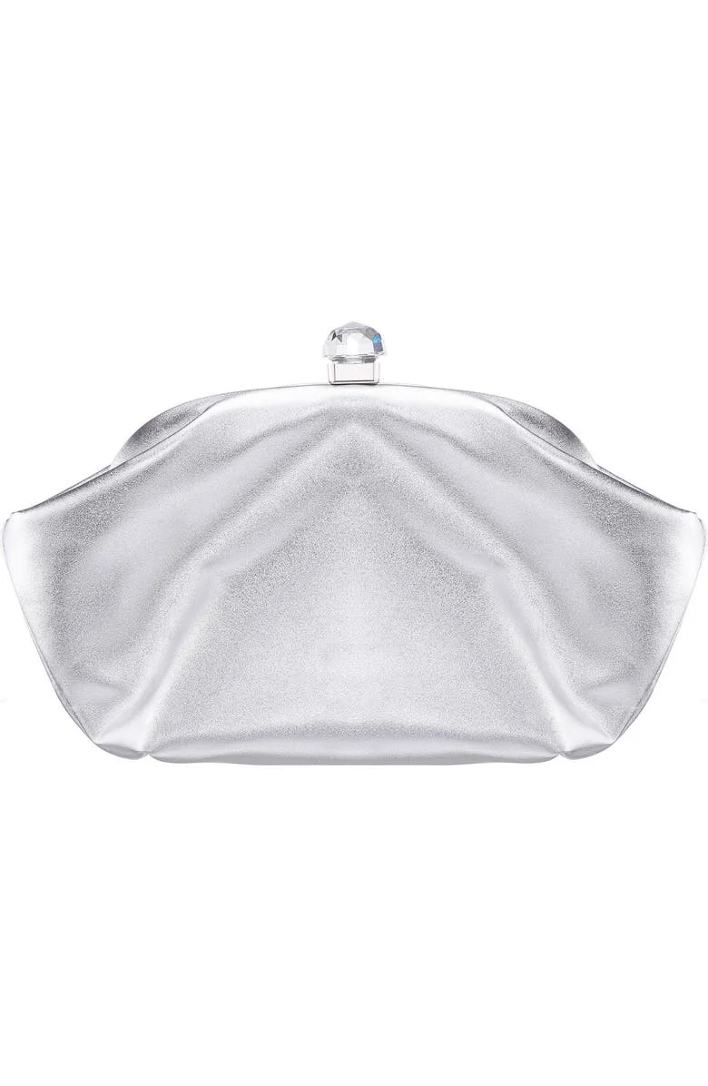 bag Nina Lyric Metallic Faux Leather Clutch Nordstrom $88