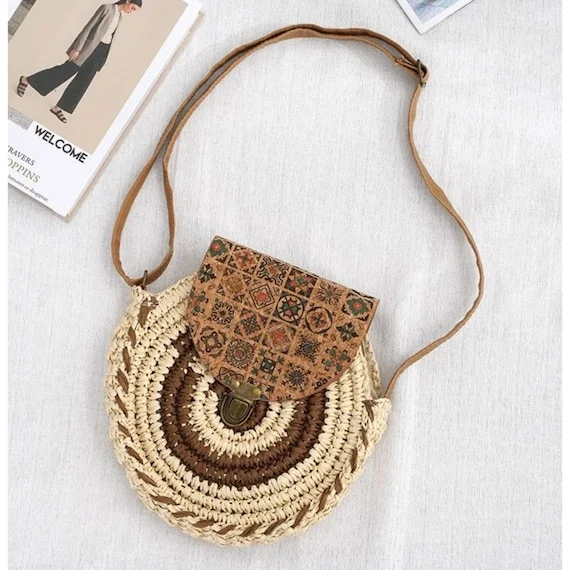 bag Women's Boho Straw Crossbody Bag Etsy - Seller $20.8