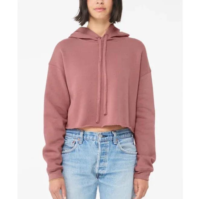 Bella + Canvas Women's Cropped Fleece Hoodie