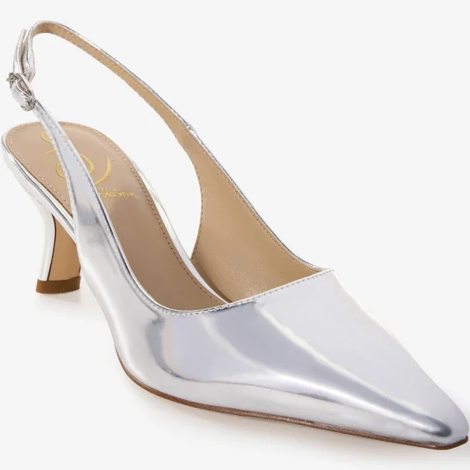 Boston Proper Sling-Back Kitten Heel