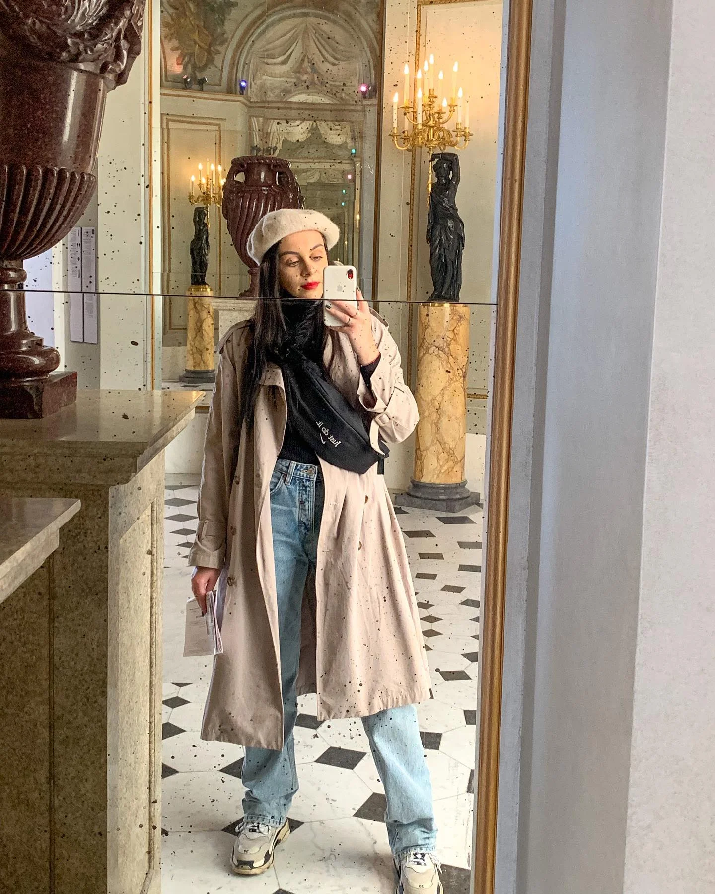 Casual Chic Trench and Denim Birthday Look