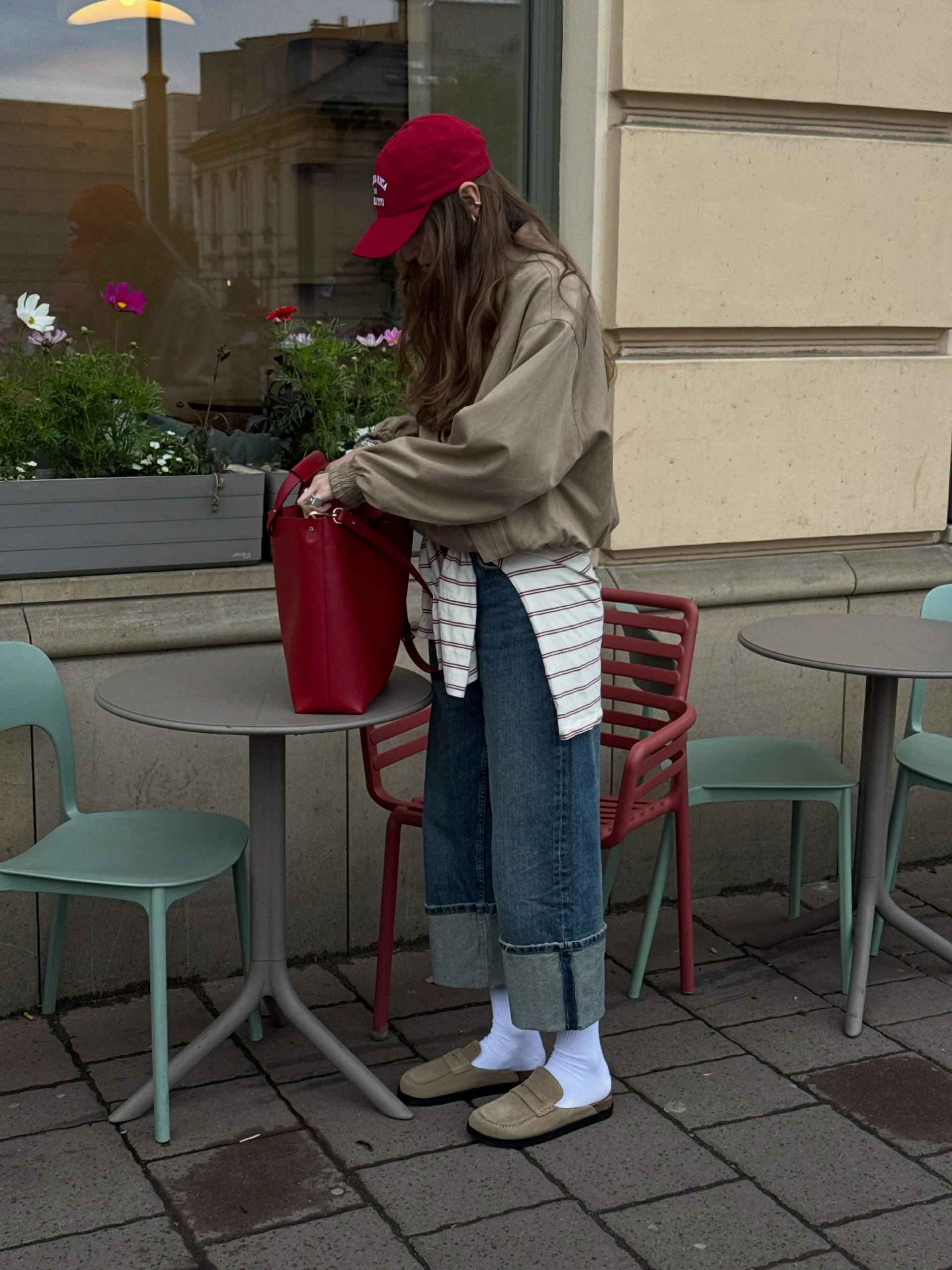 Casual Cool Bomber Jacket and Wide Leg Jeans Outfit