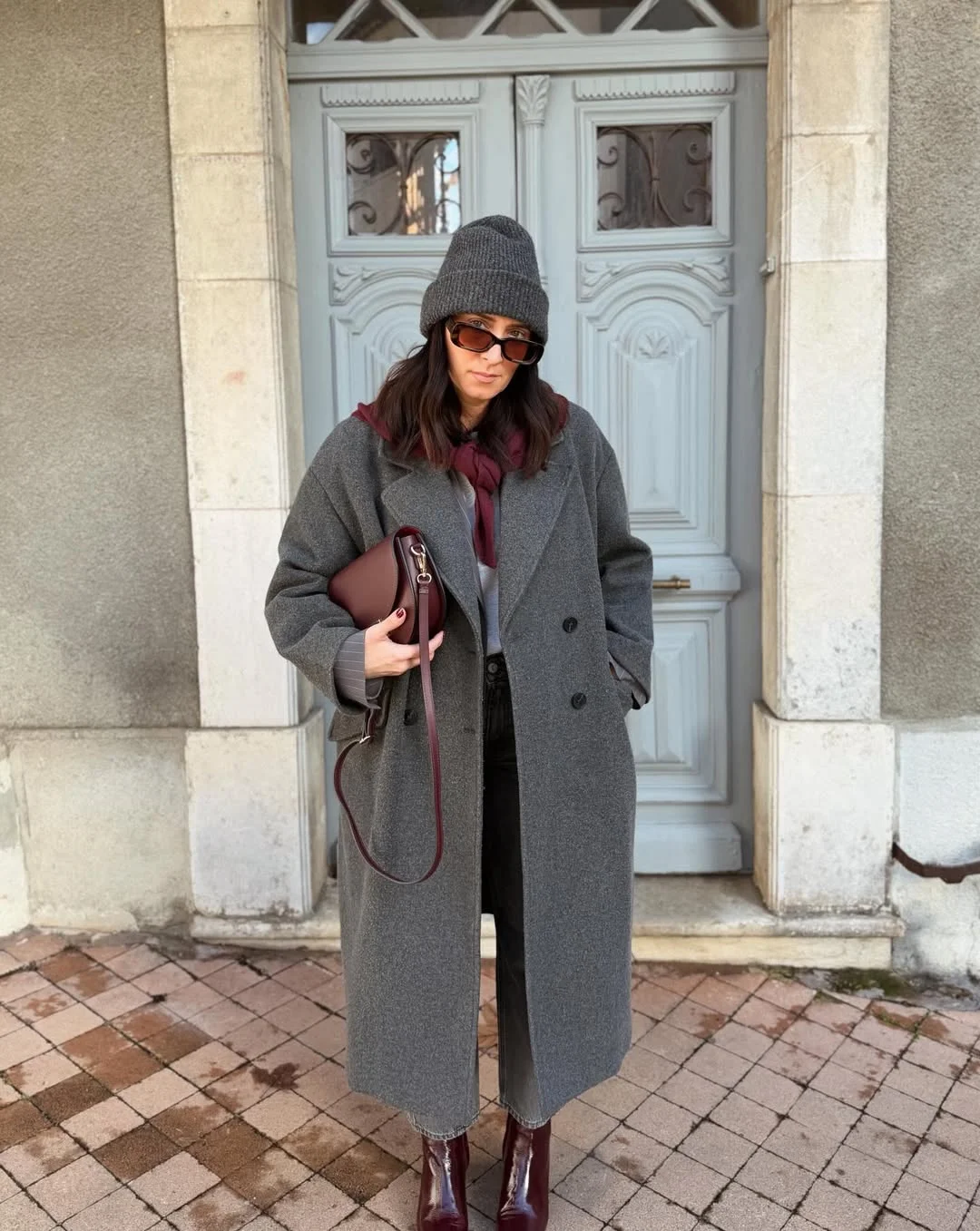 Chic Monochrome Maxi Coat Outfit