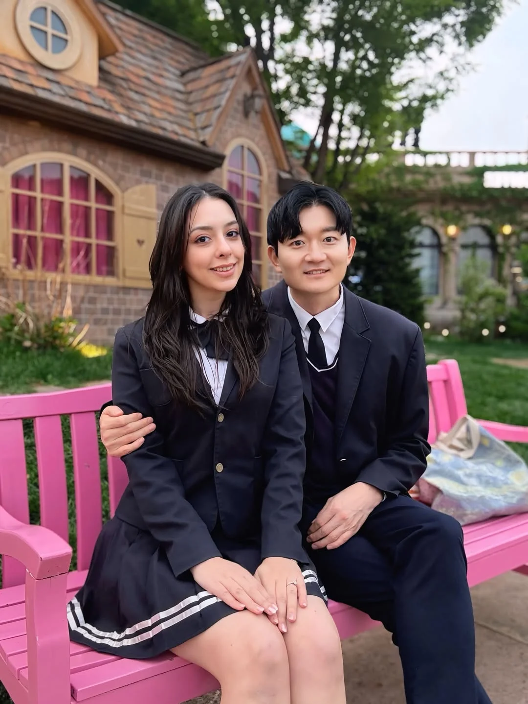 Classic Navy Blazer And Pleated Skirt Uniform