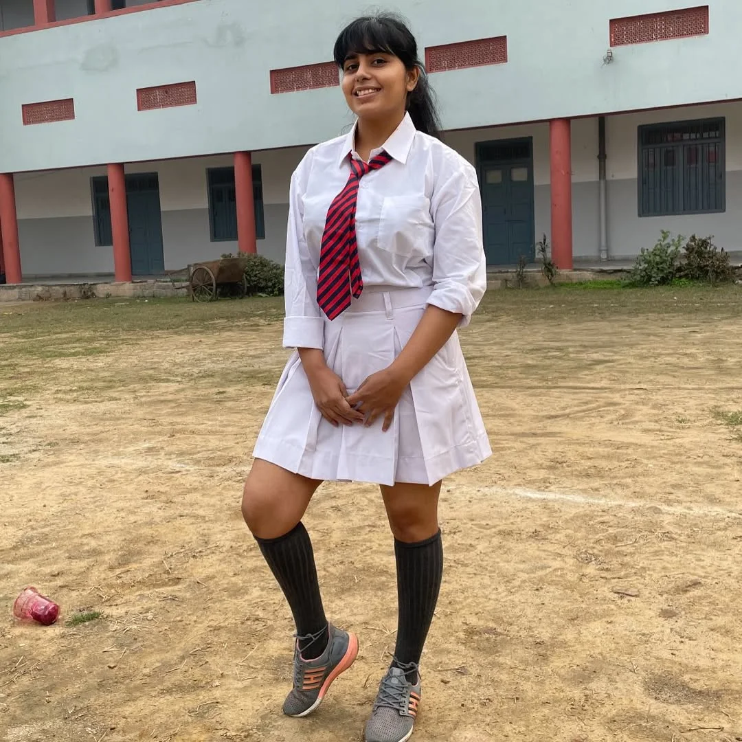 Classic School Uniform With Athletic Sneakers